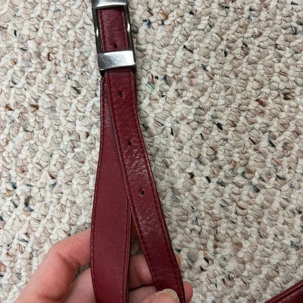Giudi Vintage Italian Leather Red Bag